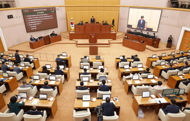 대전시의회 제290회 임시회 제3차 본회의. 대전시의회 제공