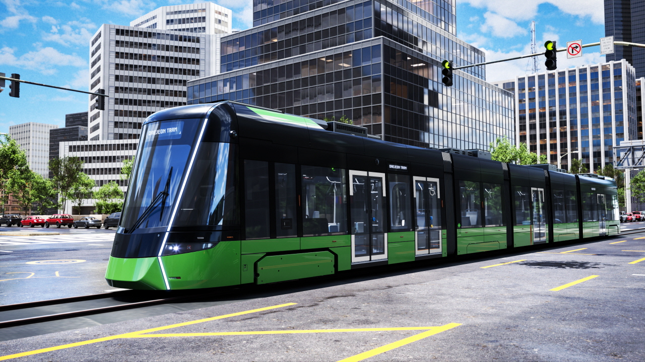 트램 차량 사진. 대전시 제공 