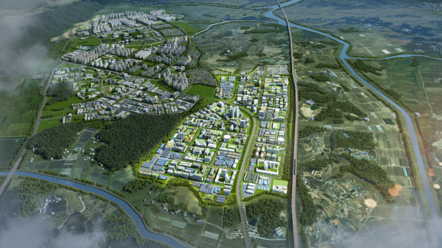 홍성 국가산업단지 광역조감도. 홍성군 제공