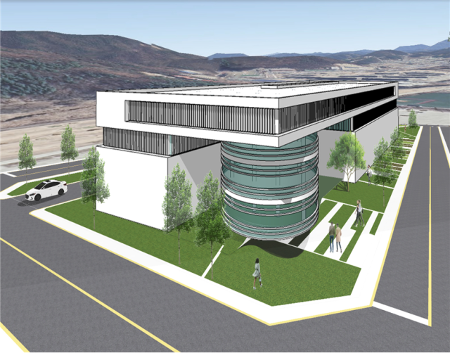 ▲국립군사박물관 투시도(지상건물)