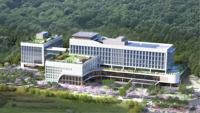 국립경찰병원 아산분원 건립 조감도. 아산시 제공