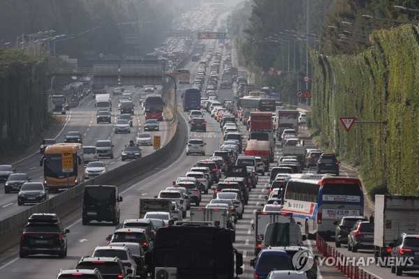 고속도로 정체. 연합뉴스 제공