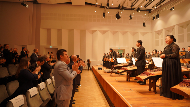 대전시립연정국악단이 지난달 21일부터 10월 2일까지 이어진 ‘2025 유럽 순회공연’을 성황리에 마쳤다. 사진 대전시립연정국악단 제공