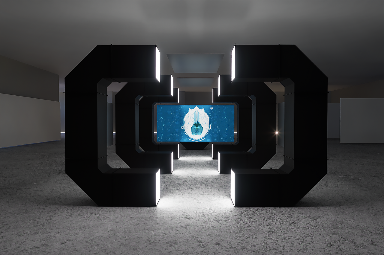 이현민 작가가 조지현 한국기초과학지원연구원 박사와 창작한 작품 '함석 덕트'. 사진 대전문화재단 제공