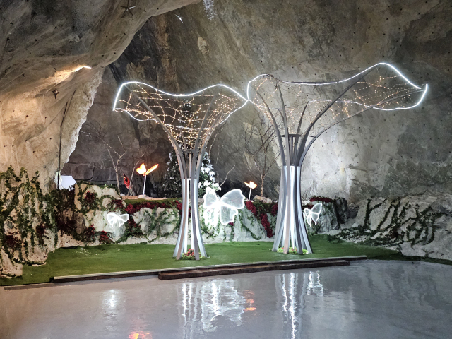 충주 활옥동굴 내부 모습.사진=김의상 기자