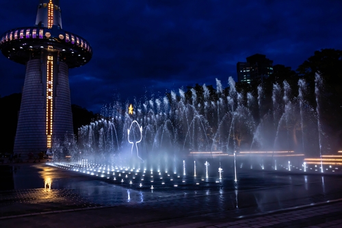 엑스포과학공원 음악분수공연[대전관광공사 제공. 재판매 및 DB금지]