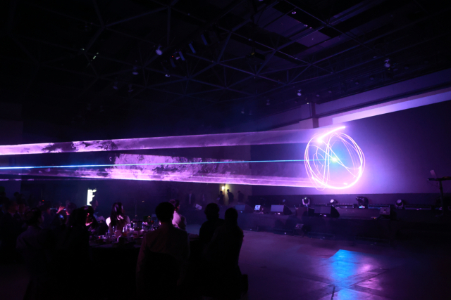 지난 24일 국립중앙과학관 미래기술관에서 진행된 아티언스 대전 ‘지평 너머의 감각’ 개막행사. 사진 대전문화재단 제공