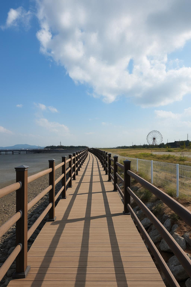 삽교호~음섬포구 해안둘레길 경관. 사진=당진시 제공