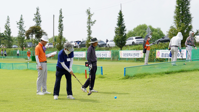 지난해 8월 17일부터 18일까지 서산파크골프장에서 열린 2024 국제 크루즈 민항 취항기념 서산시장배 전국 파크골프대회. 서산시 제공