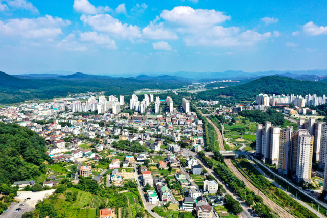 ▲계룡시내 전경