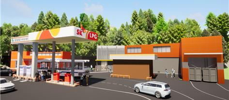 수소충전소 조감도.단양군 제공