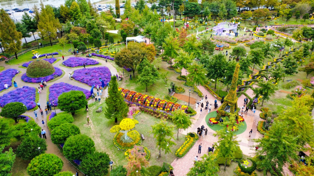 2025년 제16회 유성국화축제 전경. 대전 유성구 제공.