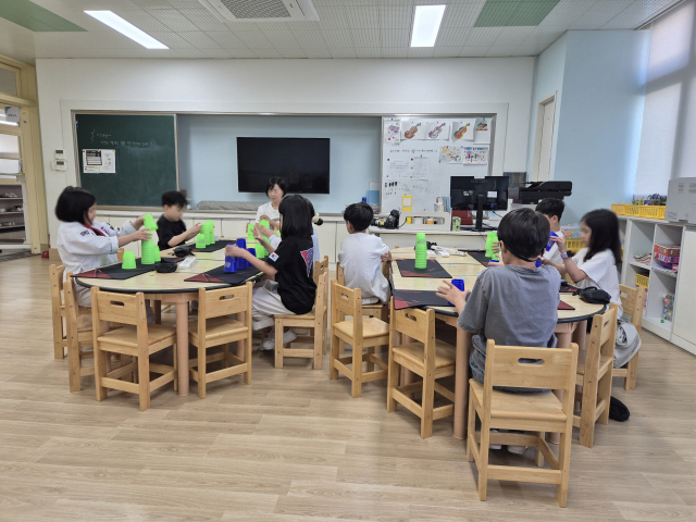 회덕초 맞춤형 프로그램 '스포츠스태킹'. 사진 대전시교육청 제공