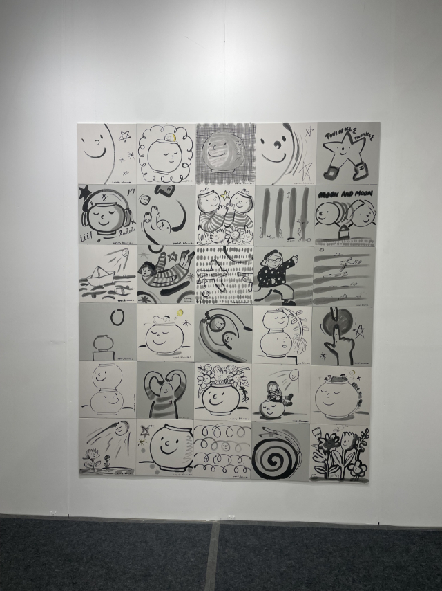 대전 K-아트페어 ‘Focus on DKAF’ 섹션에 전시된 홍빛나 작가의 작품 사진.사진=윤경식 기자