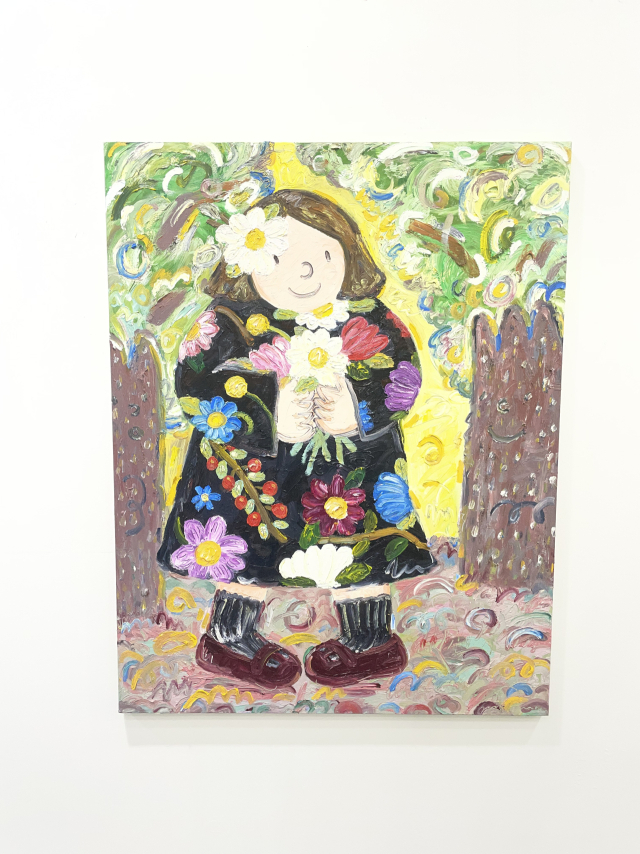 대전 K-아트페어 ‘Focus on DKAF’ 섹션에 전시된 홍빛나 작가의 작품 사진.사진=윤경식 기자